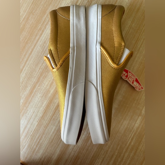 {Vans} NWT Classic Slip-on metallic bronze size 9.5M/11W - Picture 3 of 7